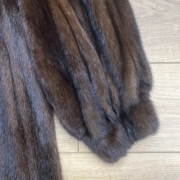 Genuine Mahogany Mink Full Length Coat - Picture 8 of 17